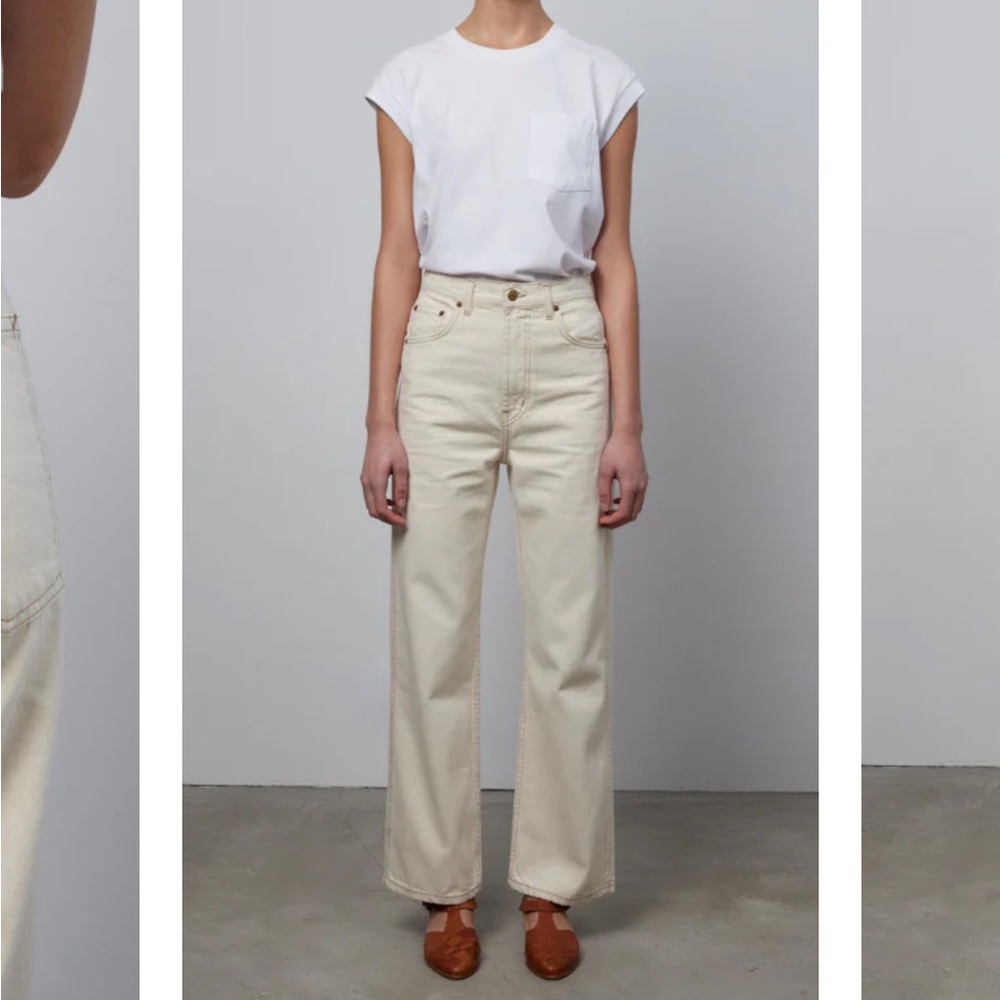 B Sides Jeans in Ecru Off White - Sz 25